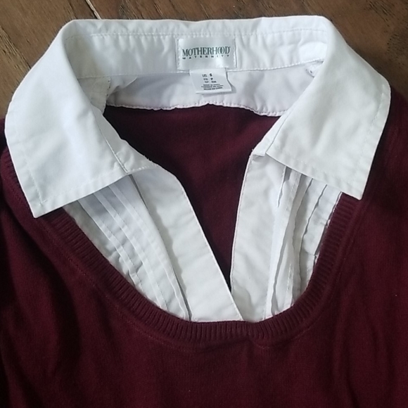 3 for $30 Maternity sweater with collar - Picture 2 of 4
